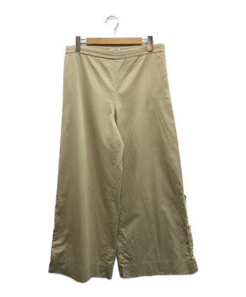 CHANEL（シャネル）CHANEL (シャネル) サイドココマークボタンワイドパンツ ベージュ サイズ:38の古着・服飾アイテム