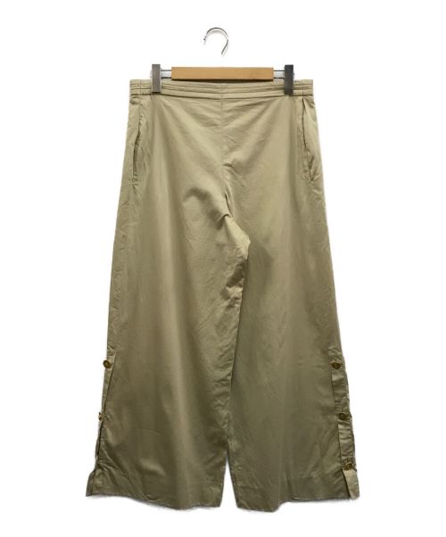 CHANEL（シャネル）CHANEL (シャネル) サイドココマークボタンワイドパンツ ベージュ サイズ:38の古着・服飾アイテム