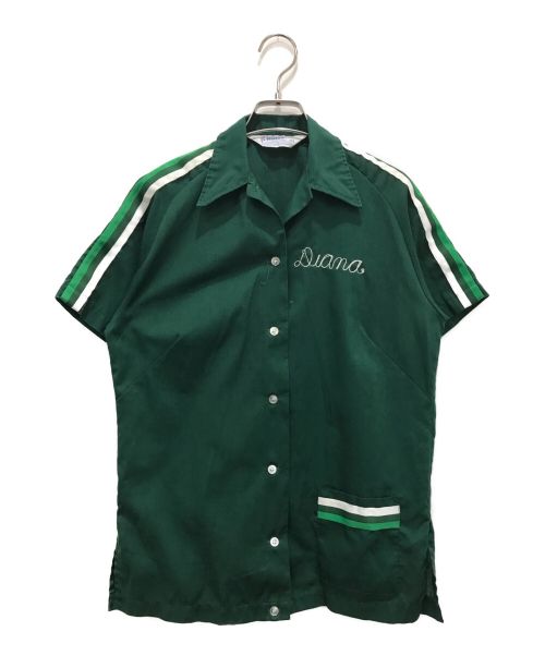 Hilton（ヒルトン）Hilton (ヒルトン) 70’Sボーリングシャツ グリーン サイズ:34の古着・服飾アイテム