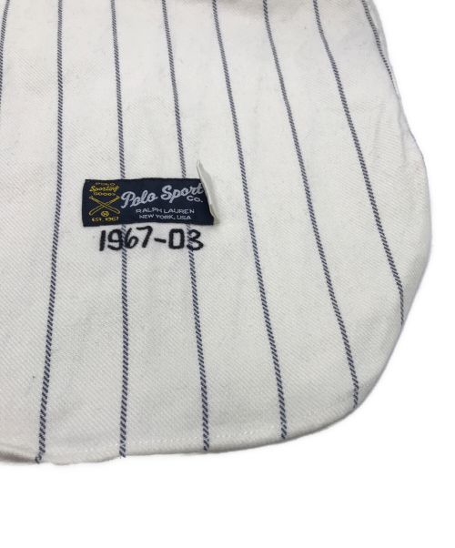 POLO SPORT（ポロスポーツ）POLO SPORT (ポロスポーツ) 90’ｓベースボールシャツ アイボリー サイズ:Mの古着・服飾アイテム