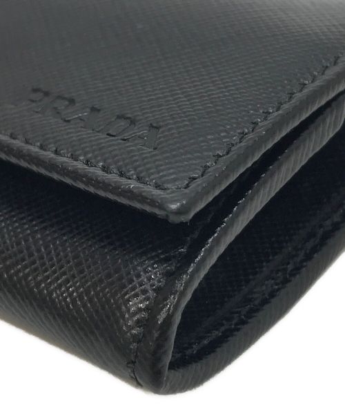 PRADA（プラダ）PRADA (プラダ) サフィアーノ ボックス型 コインケース ブラックの古着・服飾アイテム