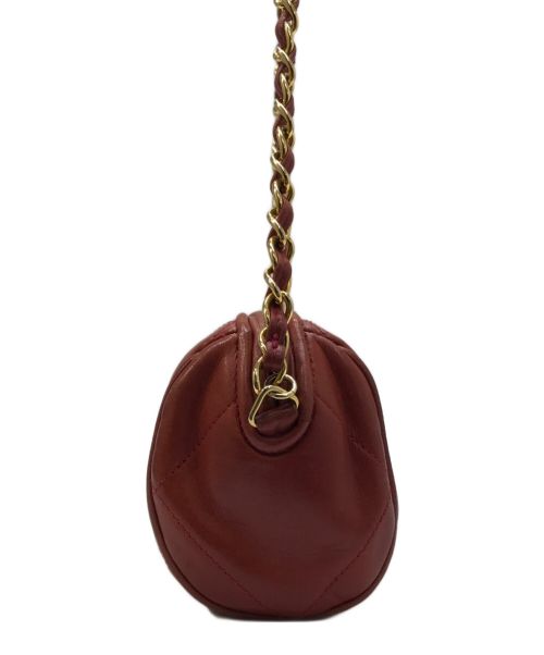 CHANEL（シャネル）CHANEL (シャネル) マトラッセ フリンジ チェーンショルダーバッグ レッドの古着・服飾アイテム