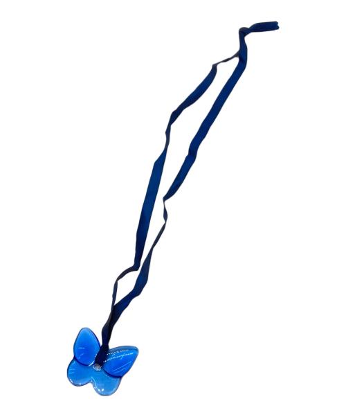 Baccarat（バカラ）Baccarat (バカラ) バタフライネックレス ブルーの古着・服飾アイテム