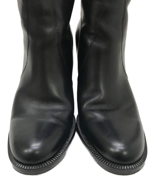 Giacometti（ジャコメッティ）Giacometti (ジャコメッティ) レザーロングブーツ ブラック サイズ:35 1/2の古着・服飾アイテム