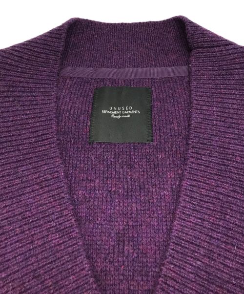UNUSED（アンユーズド）UNUSED (アンユーズド) ニットベスト パープル サイズ:2の古着・服飾アイテム