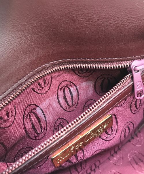 Cartier（カルティエ）Cartier (カルティエ) ショルダーバッグ ボルドーの古着・服飾アイテム