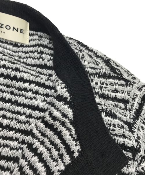 Shinzone（シンゾーン）Shinzone (シンゾーン) TWEED KNIT CD グレー サイズ:FOの古着・服飾アイテム