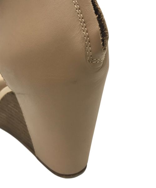 MM6 Maison Margiela（エムエムシックスメゾンマルジェラ）MM6 Maison Margiela (エムエムシックス メゾンマルジェラ) アンクルサンダル ベージュ サイズ:37の古着・服飾アイテム