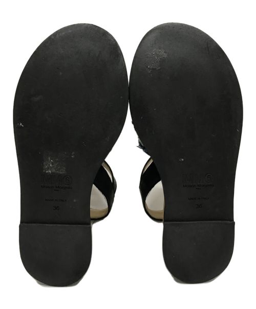 MM6 Maison Margiela（エムエムシックスメゾンマルジェラ）MM6 Maison Margiela (エムエムシックス メゾンマルジェラ) デニムサンダル インディゴ サイズ:36の古着・服飾アイテム
