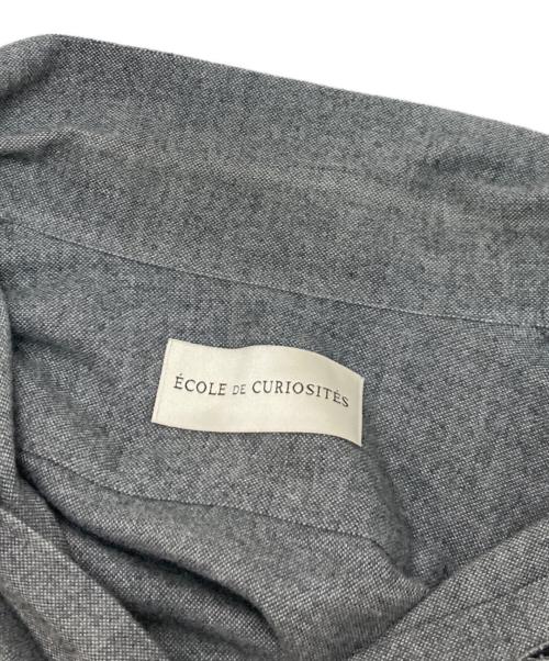ECOLE DE CURIOSITES（エコール ド キュリオジテ）ECOLE DE CURIOSITES (エコール ド キュリオジテ) 長袖シャツ グレー サイズ:XLの古着・服飾アイテム