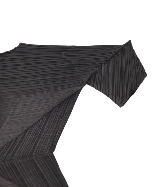 PLEATS PLEASE（プリーツプリーズ）PLEATS PLEASE (プリーツプリーズ) CHILI PEPPERS DRESS ブラウン サイズ:3の古着・服飾アイテム