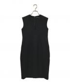 YOKO CHANヨーコチャン）の古着「ボンディングバルーンノースリーブワンピース」｜ブラック