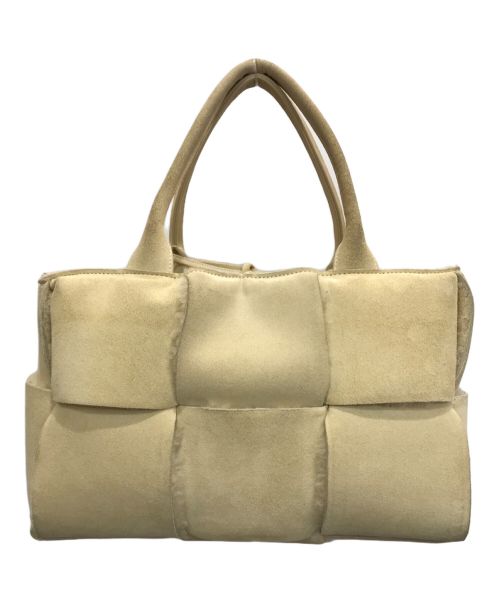 BOTTEGA VENETA（ボッテガベネタ）BOTTEGA VENETA (ボッテガベネタ) ザ アルコ スエードトートバッグ ベージュの古着・服飾アイテム