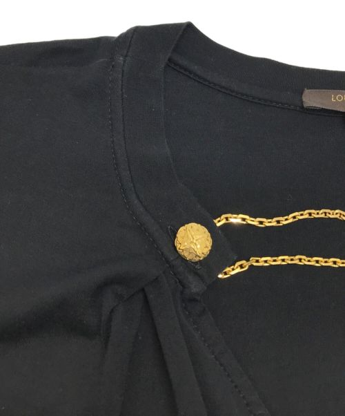 LOUIS VUITTON（ルイ ヴィトン）LOUIS VUITTON (ルイ ヴィトン) チェーンモチーフカットソー ブラック サイズ:XSの古着・服飾アイテム