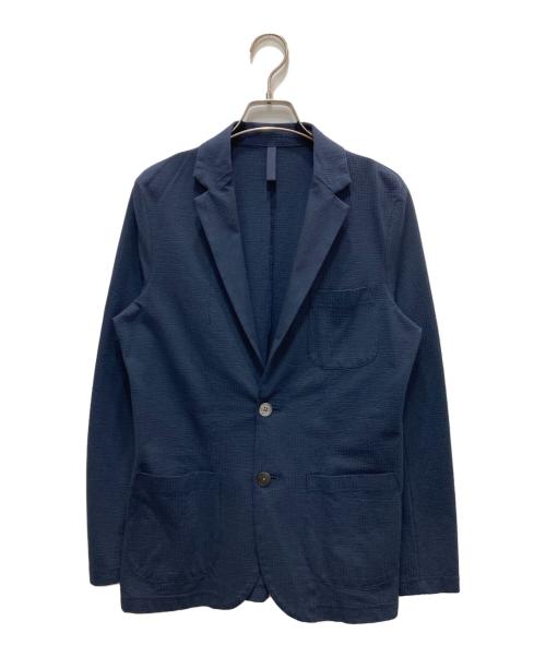 EPOCA UOMO（エポカ ウォモ）EPOCA UOMO (エポカ ウォモ) メッシュジャカードカットソージャケット ネイビー サイズ:44の古着・服飾アイテム