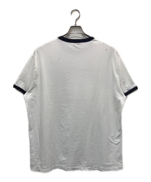 POLO RALPH LAUREN（ポロ・ラルフローレン）POLO RALPH LAUREN (ポロ・ラルフローレン) リンガーTシャツ ホワイト×ネイビー サイズ:XLの古着・服飾アイテム