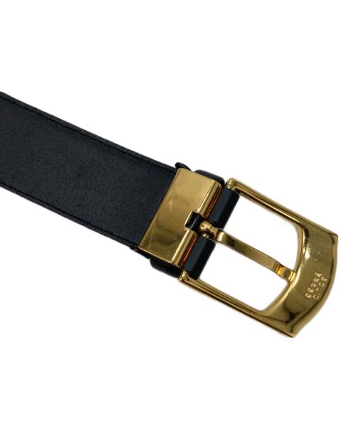 dunhill（ダンヒル）dunhill (ダンヒル) レザーベルト ブラック サイズ:44の古着・服飾アイテム
