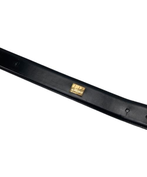 dunhill（ダンヒル）dunhill (ダンヒル) レザーベルト ブラック サイズ:44の古着・服飾アイテム