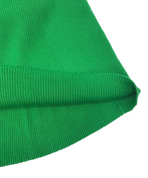 ebure（エブール）ebure (エブール) Ron Herman (ロンハーマン) Clear Rib Sleeveless Dress グリーン サイズ:不明(実寸参照)の古着・服飾アイテム