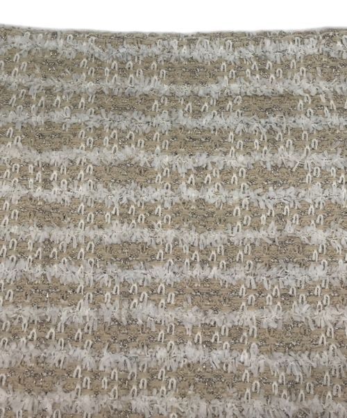 theory luxe（セオリーリュクス）theory luxe (セオリーリュクス) TWEED KNIT AUDREY/ツイードセットアップ ベージュ サイズ:38の古着・服飾アイテム