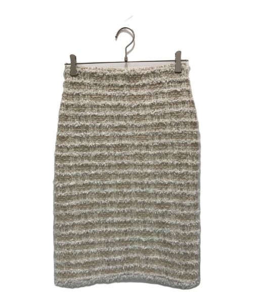 theory luxe（セオリーリュクス）theory luxe (セオリーリュクス) TWEED KNIT AUDREY/ツイードセットアップ ベージュ サイズ:38の古着・服飾アイテム