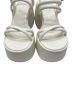 中古・古着 CHARLES & KEITH (チャールズ＆キース) ネリッサ チューブラープラットフォームサンダル ホワイト サイズ:41：3500円