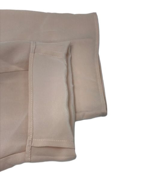 STRASBURGO（ストラスブルゴ）STRASBURGO (ストラスブルゴ) シルクジョーゼットシャーリングブラウス ピンク サイズ:38の古着・服飾アイテム