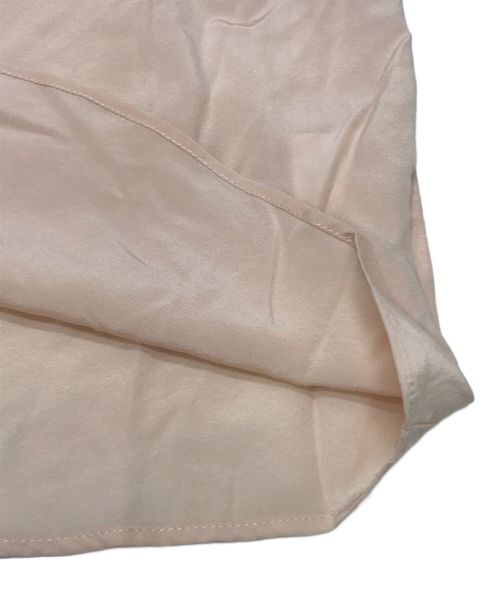 STRASBURGO（ストラスブルゴ）STRASBURGO (ストラスブルゴ) シルクジョーゼットシャーリングブラウス ピンク サイズ:38の古着・服飾アイテム