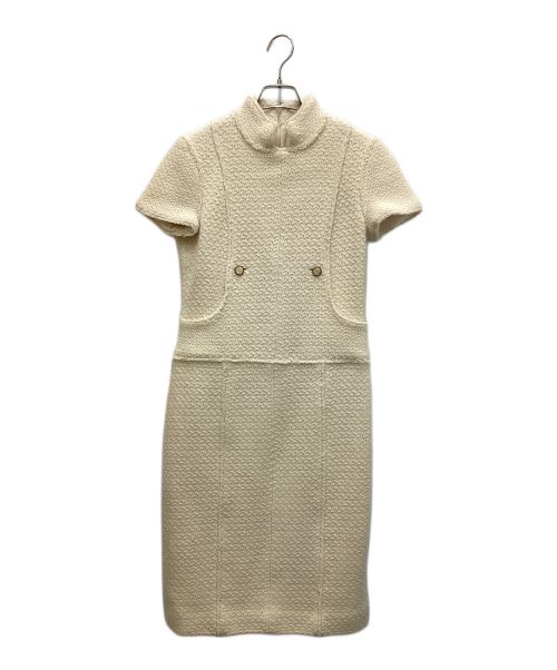 CHANEL（シャネル）CHANEL (シャネル) マドモアゼルアンゴラ混ワンピース ベージュ サイズ:38の古着・服飾アイテム