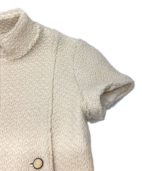 CHANEL（シャネル）CHANEL (シャネル) マドモアゼルアンゴラ混ワンピース ベージュ サイズ:38の古着・服飾アイテム