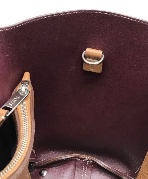 TOD'S（トッズ）TOD'S (トッズ) 2WAYバッグ レザーバッグ ミニ ブラウンの古着・服飾アイテム
