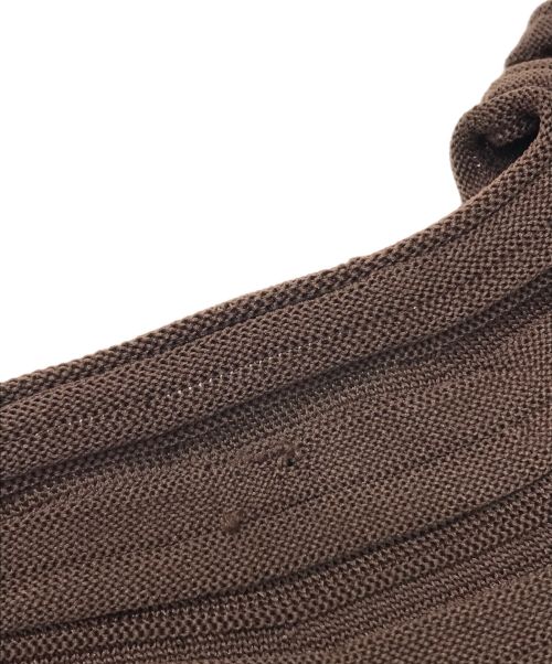 PLEATS PLEASE ISSEY MIYAKE（プリーツプリーズ イッセイミヤケ）PLEATS PLEASE ISSEY MIYAKE (プリーツプリーズ イッセイミヤケ) MUSHROOM KNITワンピース ブラウン サイズ:不明の古着・服飾アイテム