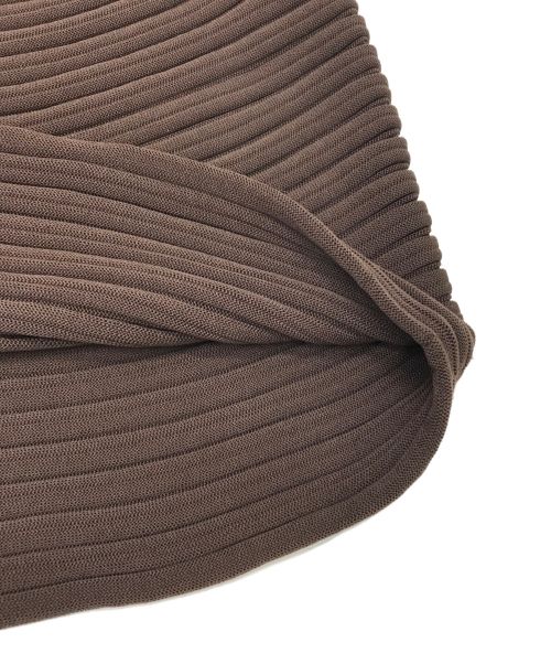 PLEATS PLEASE ISSEY MIYAKE（プリーツプリーズ イッセイミヤケ）PLEATS PLEASE ISSEY MIYAKE (プリーツプリーズ イッセイミヤケ) MUSHROOM KNITワンピース ブラウン サイズ:不明の古着・服飾アイテム