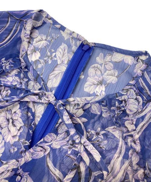ANAYI（アナイ）ANAYI (アナイ) フラワープリントワンピース ブルー サイズ:38の古着・服飾アイテム