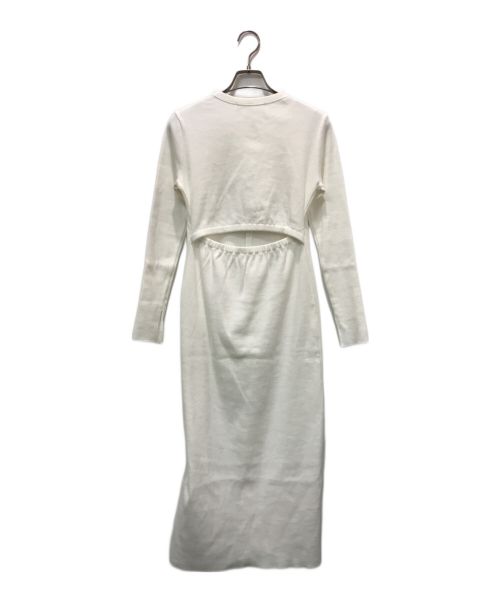 ESTNATION（エストネーション）ESTNATION (エストネーション) 背中開きワンピース ホワイト サイズ:freeの古着・服飾アイテム