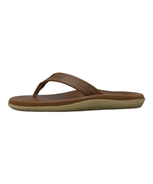 ISLAND SLIPPER（アイランドスリッパ）ISLAND SLIPPER (アイランドスリッパ) ナチュラルレザーサンダル ブラウン サイズ:8の古着・服飾アイテム