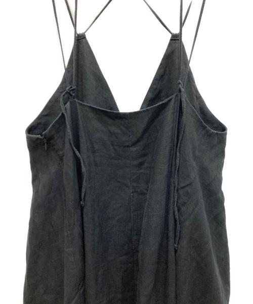 Spick and Span（スピック＆スパン）Spick and Span (スピックアンドスパン) リネンキャミワンピース ブラック サイズ:38の古着・服飾アイテム