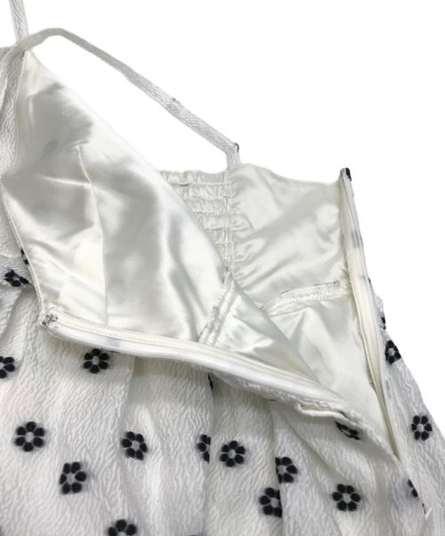 CHESTY（チェスティ）CHESTY (チェスティ) ミックスジャガードジャンパースカート ホワイト サイズ:Sの古着・服飾アイテム