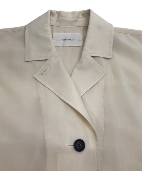 TODAYFUL（トゥデイフル）TODAYFUL (トゥデイフル) Halfsleeve Cocoon Coat ベージュ サイズ:38の古着・服飾アイテム