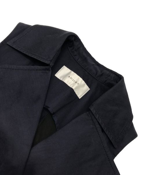 ADORE（アドーア）ADORE (アドーア) バイカラーシャンブレーコート ネイビー サイズ:36の古着・服飾アイテム