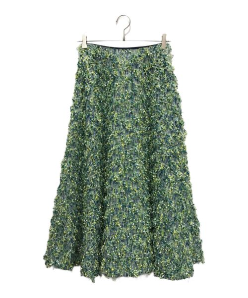 SHE TOKYO（シートーキョー）SHE TOKYO (シートーキョー) karen jungle ツイードスカート グリーン サイズ:34の古着・服飾アイテム
