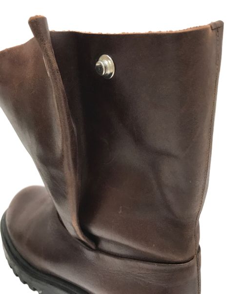 JIL SANDER NAVY（ジルサンダー ネイビー）JIL SANDER NAVY (ジルサンダー ネイビー) レザーブーツ ブラウン サイズ:35の古着・服飾アイテム