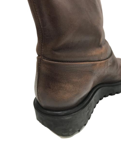 JIL SANDER NAVY（ジルサンダー ネイビー）JIL SANDER NAVY (ジルサンダー ネイビー) レザーブーツ ブラウン サイズ:35の古着・服飾アイテム