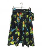 MARC JACOBSマークジェイコブズ）の古着「トロピカルフラワープリントスカート」｜ブラック