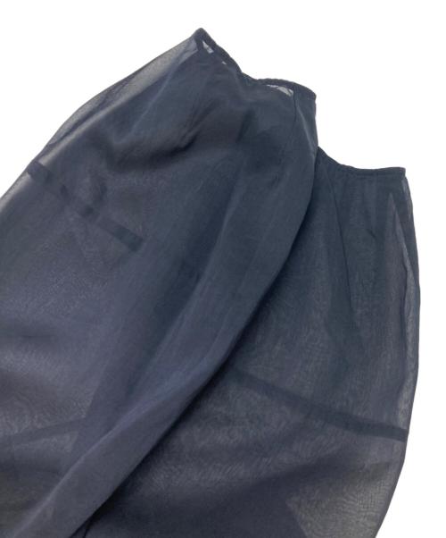 TOMORROW LAND collection（トゥモローランドコレクション）TOMORROW LAND collection (トゥモローランドコレクション) シルクシアーブラウス ネイビー サイズ:36の古着・服飾アイテム