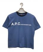 A.P.C.アーペーセー）の古着「ロゴカットソー」｜ネイビー