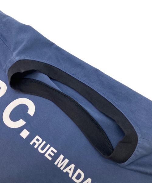 A.P.C.（アーペーセー）A.P.C. (アーペーセー) ロゴカットソー ネイビー サイズ:Mの古着・服飾アイテム