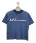 A.P.C.（アーペーセー）の古着「ロゴカットソー」｜ネイビー