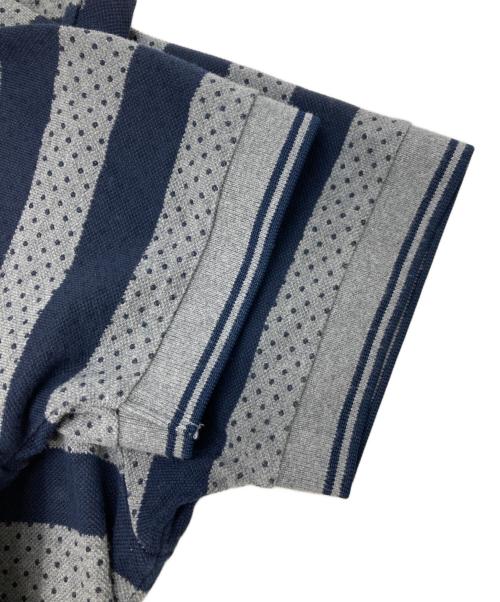 FRED PERRY（フレッドペリー）FRED PERRY (フレッドペリー) ボーダーポロシャツ グレー サイズ:Mの古着・服飾アイテム