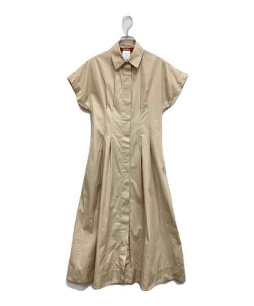 Max Mara Studio（マックスマーラ ストゥディオ）Max Mara Studio (マックスマーラ ストゥディオ) ピュアコットンワンピース ベージュ サイズ:38の古着・服飾アイテム